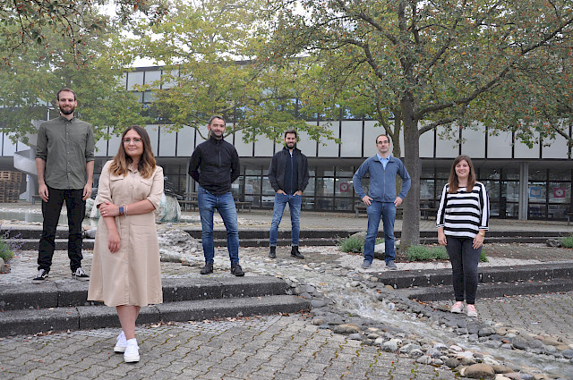 von links: Jürgen Mößlang, Semira Nenziri, Tobias Beyer, Martin Lohrer, Michael Leck und Christine Schaperdoth.