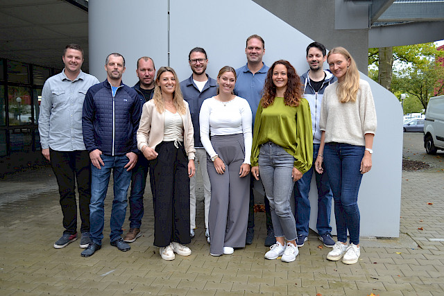 Von links: Moritz Hartmann, Claus Willi, Daniel Leicht, Nadja Keller, Phillip Müller, Vera Richter, Raphael Keller, Lisa Hartnegg, Nikos Tsirtsidis, Anna Draeger-Wiesselmann